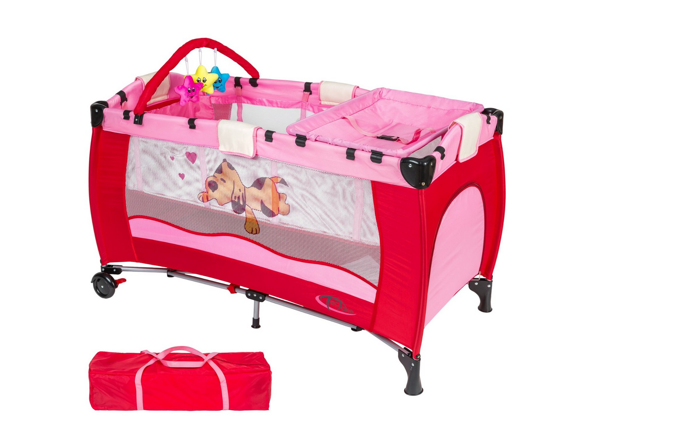 TecTake Culla lettino da viaggio regolabile in altezza bebé box - disponibile in diversi colori