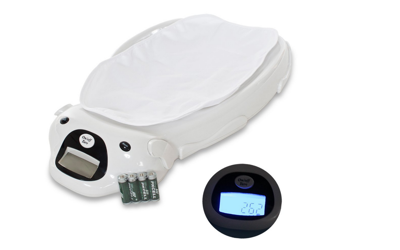 TecTake Bilancia Digitale Pesa bambini Neonati musica LCD sottofondo batterie elettronica