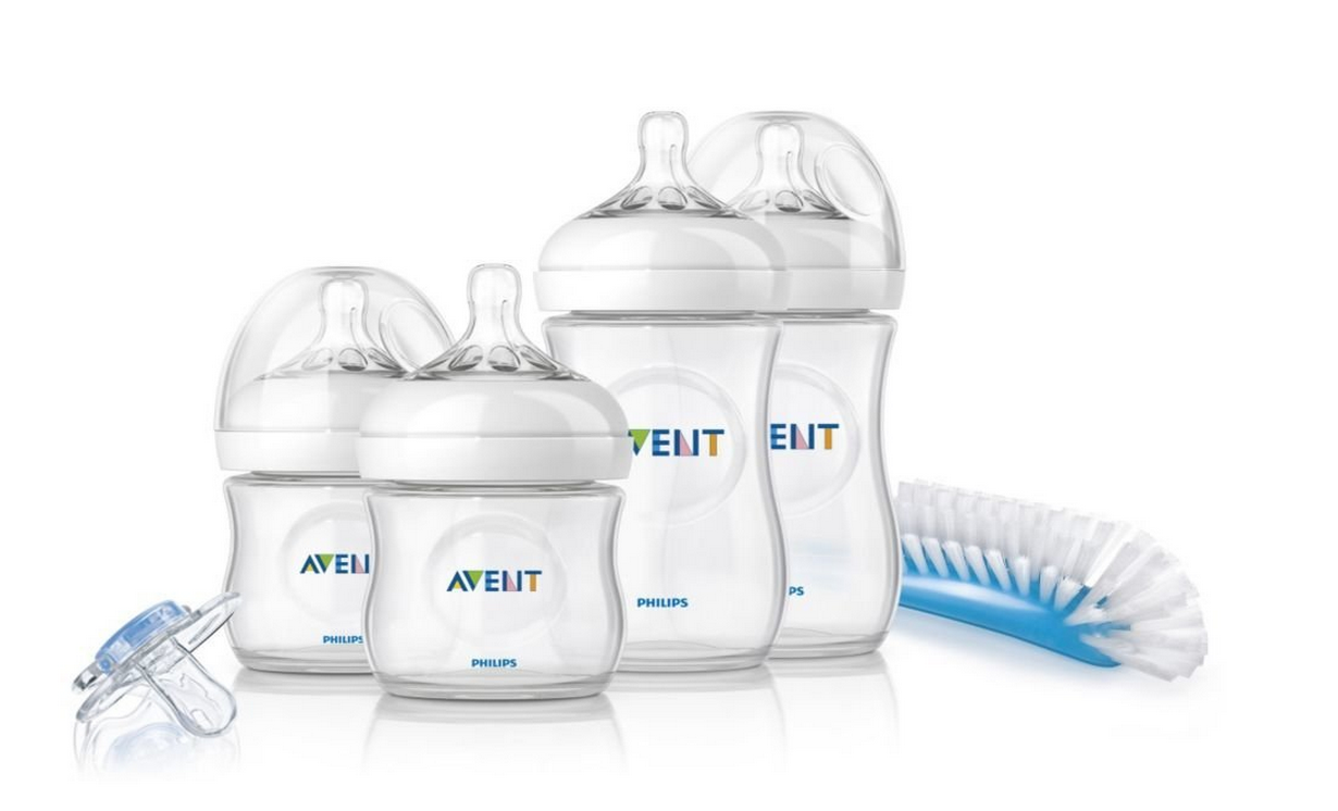 Philips SCD290/01 Avent Prime Poppate Natural, Set di Biberon, Tettarella e Succhietto, Step 1/Step 2