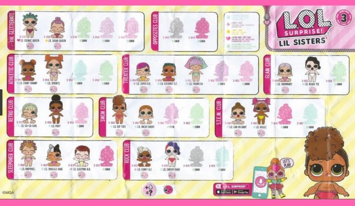 L.O.L SURPRISE Confetti Pop- serie 3 - Lil sister - wave 1