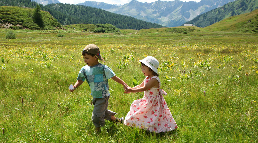 Bambini in montagna