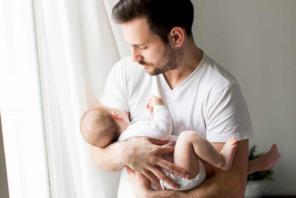 papà nel sonno dei bambini dormire