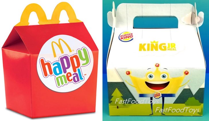 mcdonald's burger king plastica