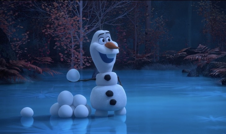 a casa con olaf