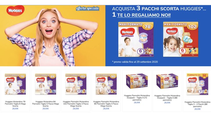 huggies in offerta